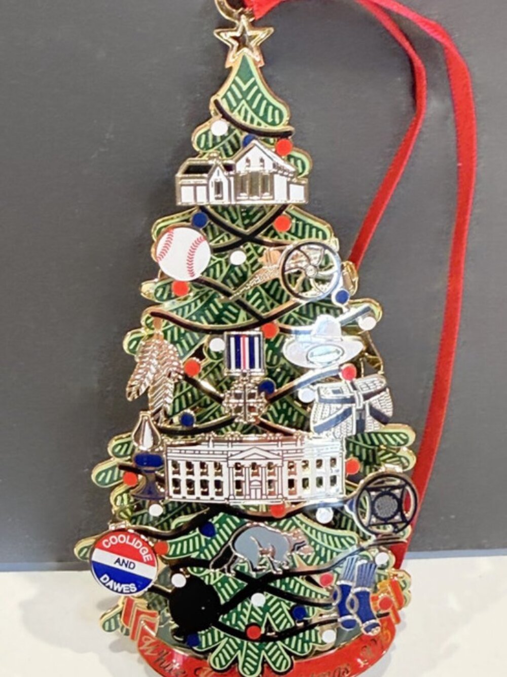 Christmas 2015 Ornament - White House Historical Association, President Coolidge